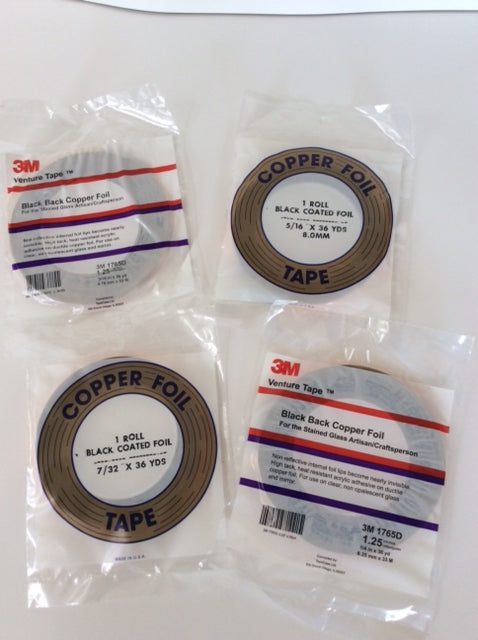 3M Venture Copper foil Black Back - Half Inch only
