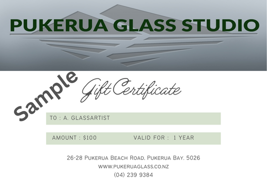Pukerua Glass Studio Gift Card